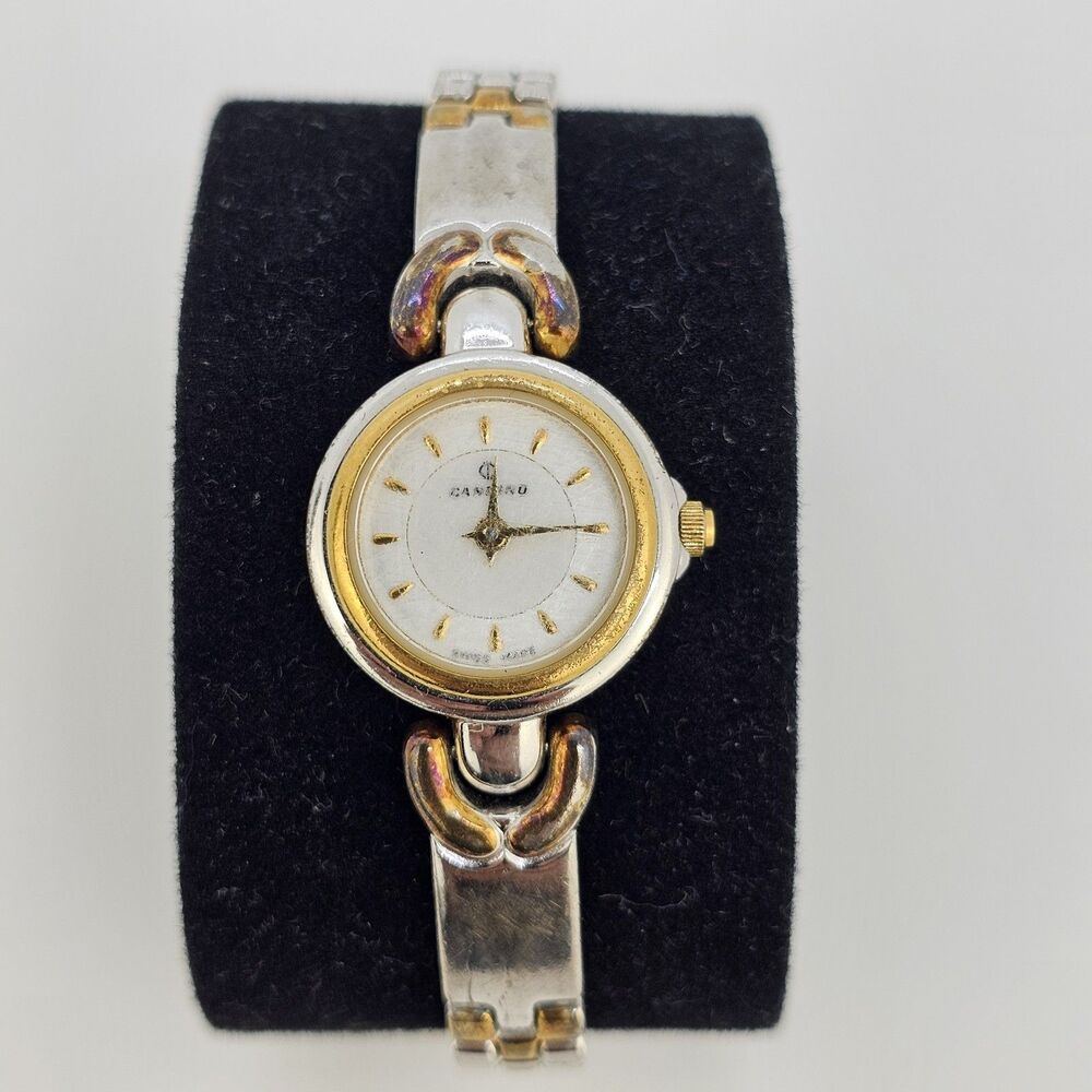 VTG Candino Women's Watch Swiss Made 20MM Gray Dial Band 5.75"‎ New Battery